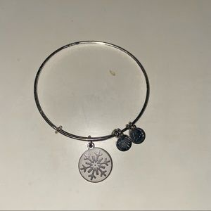 ALEX AND ANI Bangle Snowflake silver